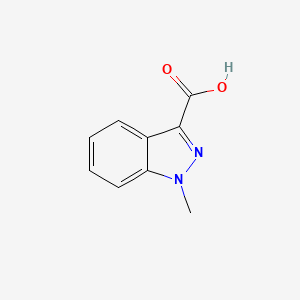Chemical structure of 1-methyl-1H-indazole-3-carboxylic acid