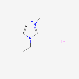 Chemical structure of 1-Methyl-3-propylimidazolium iodide