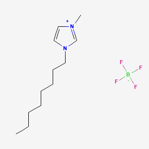 Chemical structure of 1-Methyl-3-octylimidazolium tetrafluoroborate