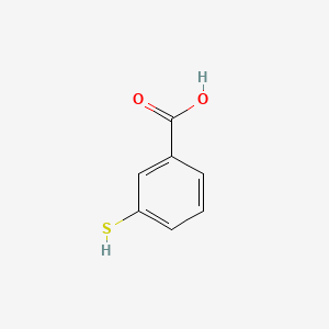 Chemical structure of 3-Mercaptobenzoic acid