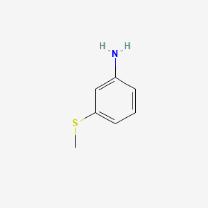 Chemical structure of 3-(Methylthio)aniline
