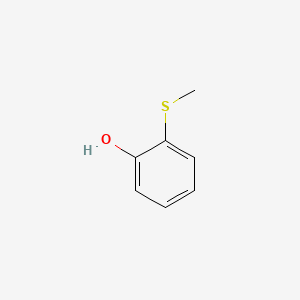 Chemical structure of 2-(Methylthio)phenol