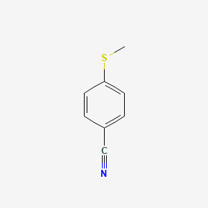 Chemical structure of 4-(Methylthio)benzonitrile