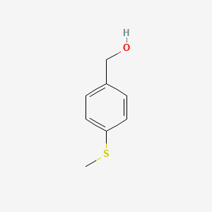 Chemical structure of 4-(Methylthio)benzyl alcohol