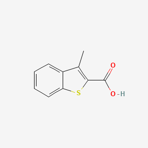 Chemical structure of 3-Methylbenzo[b]thiophene-2-carboxylic acid