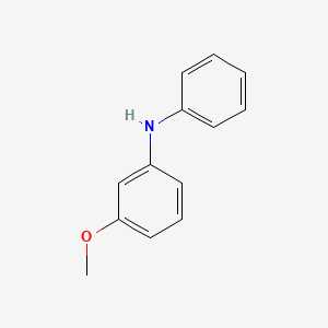 Chemical structure of N-phenyl-m-anisidine