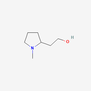 Chemical structure of 1-Methyl-2-pyrrolidineethanol