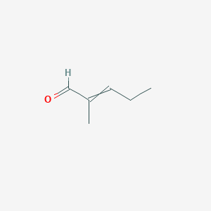 Chemical structure of 2-Methyl-2-pentenal