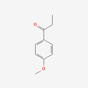 Chemical structure of 4′-Methoxypropiophenone