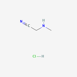 Chemical structure of Methylaminoacetonitrile hydrochloride