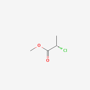Chemical structure of Methyl 2-chloropropanoate, (S)-