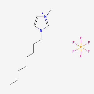 Chemical structure of 1-Octyl-3-methylimidazolium hexafluorophosphate