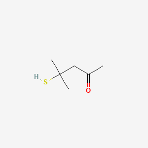 Chemical structure of 4-Mercapto-4-methyl-2-pentanone