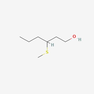 Chemical structure of 3-(Methylthio)-1-hexanol