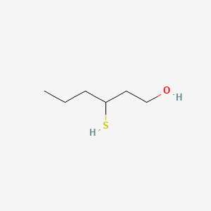 Chemical structure of 3-Mercapto-1-hexanol