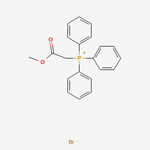 Chemical structure of (Methoxycarbonylmethyl)triphenylphosphonium bromide