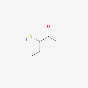Chemical structure of 3-Mercapto-2-pentanone