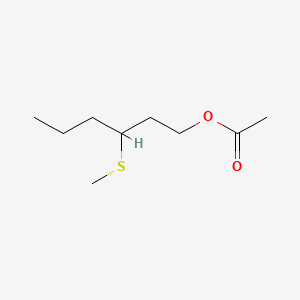 Chemical structure of 3-(Methylthio)hexyl acetate
