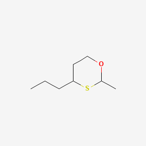 Chemical structure of 2-Methyl-4-propyl-1,3-oxathiane