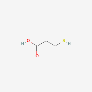Chemical structure of 3-Mercaptopropionic acid