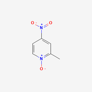 Chemical structure of 2-Methyl-4-nitropyridine N-Oxide