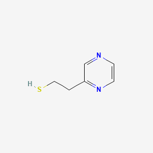 Chemical structure of Pyrazineethanethiol