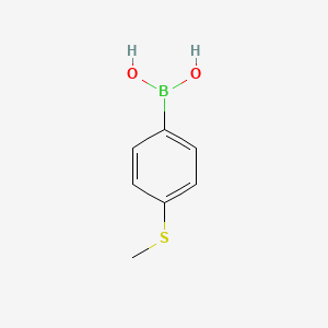 Chemical structure of 4-(Methylthio)phenylboronic acid