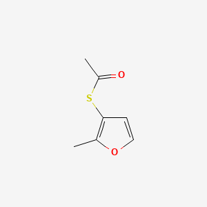 Chemical structure of 3-(Acetylthio)-2-methylfuran