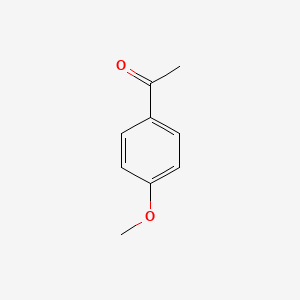 Chemical structure of 4-Methoxyacetophenone