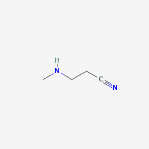 Chemical structure of 3-(Methylamino)propionitrile
