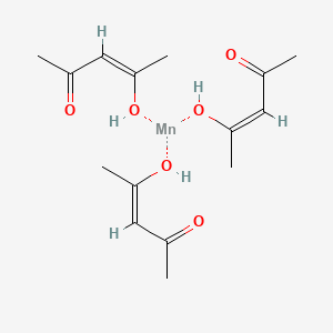 Chemical structure of Manganese acetylacetonate
