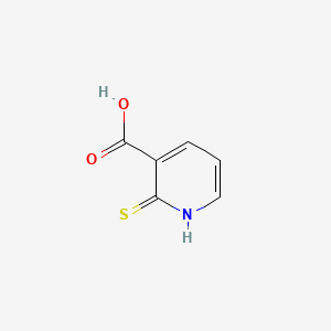 Chemical structure of 2-Mercaptonicotinic acid