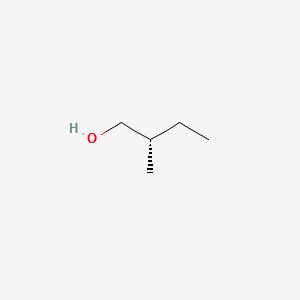 Chemical structure of 2-Methyl-1-butanol