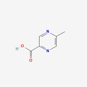 Chemical structure of 5-Methyl-2-pyrazinecarboxylic acid