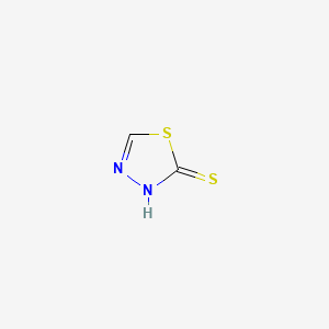 Chemical structure of 1,3,4-Thiadiazole-2-thiol