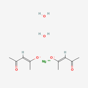 Chemical structure of Magnesium acetylacetonate dihydrate