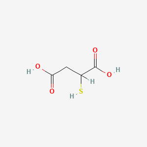 Chemical structure of Mercaptosuccinic acid