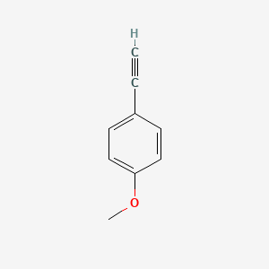 Chemical structure of 4-Methoxyphenylacetylene
