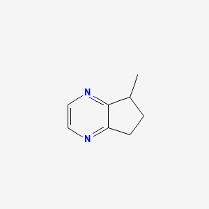 Chemical structure of 5H-5-Methyl-6,7-dihydrocyclopentapyrazine