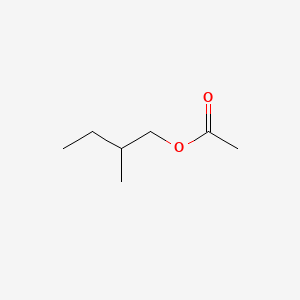 Chemical structure of 2-Methylbutyl Acetate