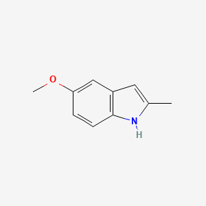 Chemical structure of 5-Methoxy-2-methylindole