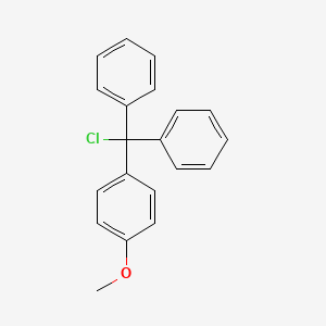 Chemical structure of 4-Monomethoxytrityl chloride