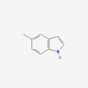 Chemical structure of 5-Methylindole
