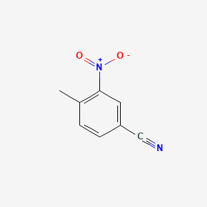 Chemical structure of 4-Methyl-3-nitrobenzonitrile