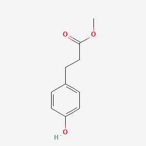 Chemical structure of Methyl 3-(4-hydroxyphenyl)propionate