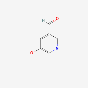 Chemical structure of 5-Methoxy-3-pyridinecarboxaldehyde