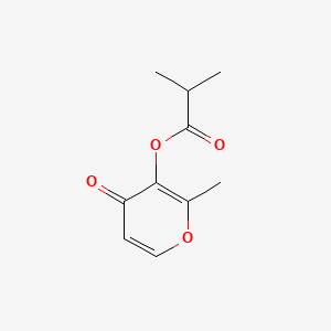 Chemical structure of Maltyl isobutyrate