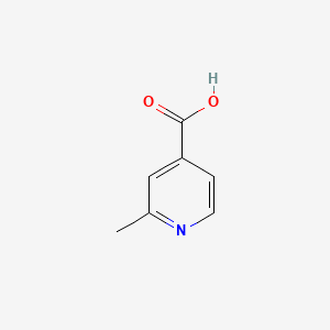 Chemical structure of 2-Methylpyridine-4-carboxylic acid