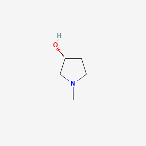 Chemical structure of 1-Methyl-3-pyrrolidinol, (-)-