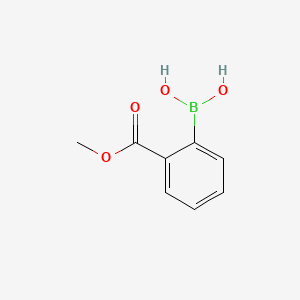 Chemical structure of 2-Methoxycarbonylphenylboronic acid